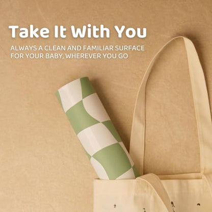 APLAINR Silicone Kids Placemats, Set of 2, Matcha Green - color: Matcha Green