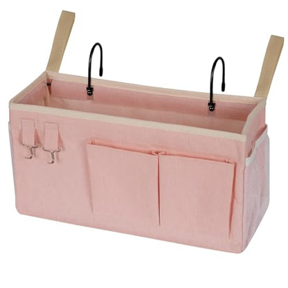 Bedside Caddy Bedside Storage Bag for Headboards/Bunk Bed - color: 1PC Light Pink