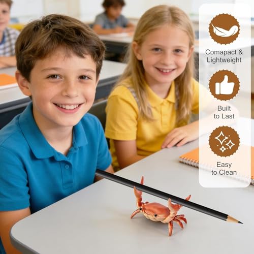 New Japanese Creative Cute Crab Pen Holder Weightlifting Crabs Penholder Bracket Storage Rack Gift Stationery (4, Weightlifting crab)