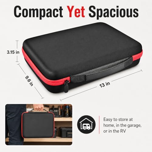 Comecase Battery Organizer with Tester for 140 AA AAA C D 9V Batteries - size: 140+batteries