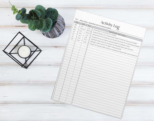 Better Office Products Activity Log Notepad, 8.5" x 11", Planning Note Pad, 50 Sheets, Daily Time Tracking Productivity Checklist Organizer, (1 Pack) - style: 1 Pack