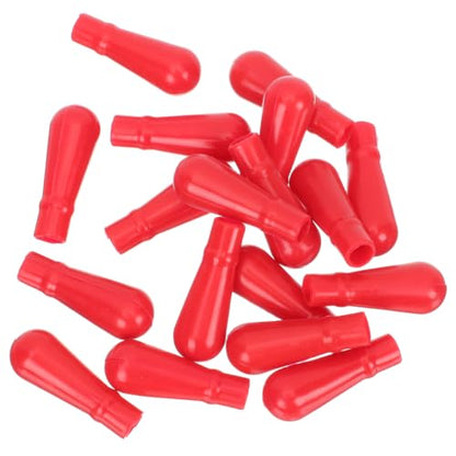 50pcs Glass Pipette Dropper Head Caps Rubber Bulb for Liquid Transfer Labs and Personal Use Convenient Silicone Dropper Accessories for Bottles and Craft Projects