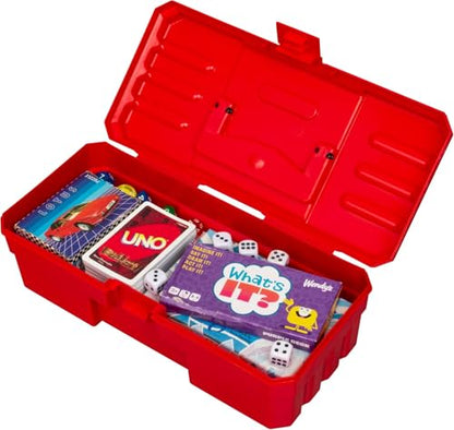 Akro-Mils 12-Inch ProBox Plastic Toolbox for Tools, Hobby or Craft Storage Toolbox, Model 09912, (12-Inch x 5-1/2-Inch x 4-Inch), Red - size: 1 Pack