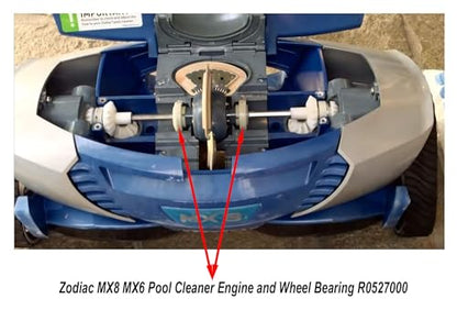 ATIE MX8 Elite/MX6 Elite, MX8/MX6 Pool Cleaner Tune-Up Kit Rebuild Kit with 2 Tire Track R0526100, 2 Engine Bearing R0527000 for Zodiac MX8 MX6 Elite Pool Cleaners - size: 2 Pack with Engine Bearing
