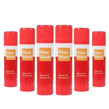 3D Printer Glue Stick – PVP Solid Glue for Heat Bed, Prevents Warping, Easy Release & Washable, Compatible with PLA,ABS,HIPS,PET,ASA Filaments, and Various Build Plates (Red) - color: Red
