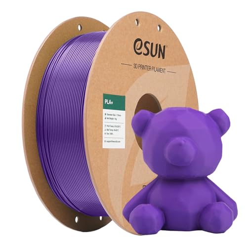eSUN PLA+ Filament 1.75mm Purple 1KG, 3D Printer Filament - color: 1kg-purple