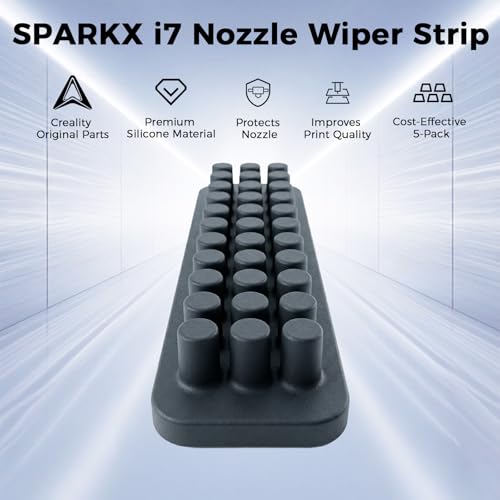 Creality Official SPARKX i7 Nozzle Wiper Strip 5PCS, Original i7 Mouth Wipe Strips Cleaning Pad, Silicone Rubber Wiper Clean Nozzle Surface Filament for Creality SPARKX i7 3D Printer - style: Nozzle Wiper Strip