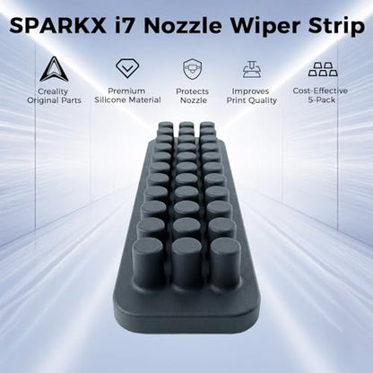 Creality Official SPARKX i7 Nozzle Wiper Strip 5PCS, Original i7 Mouth Wipe Strips Cleaning Pad, Silicone Rubber Wiper Clean Nozzle Surface Filament for Creality SPARKX i7 3D Printer - style: Nozzle Wiper Strip