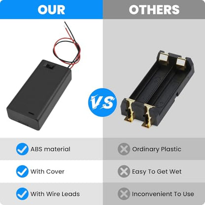 SDTC Tech 2 x 1.5V AA Battery Holder with Wires - size: 2AA
