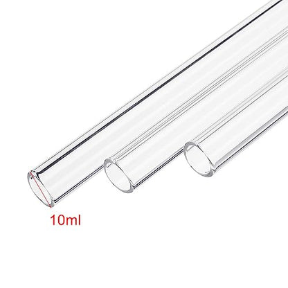 10pcs 300mm Long Borocilicate Glass Tubes OD 10mm Thickness 1mm Wall Glass Tube Laboratory Tubing Clear Tubes for Art DIY