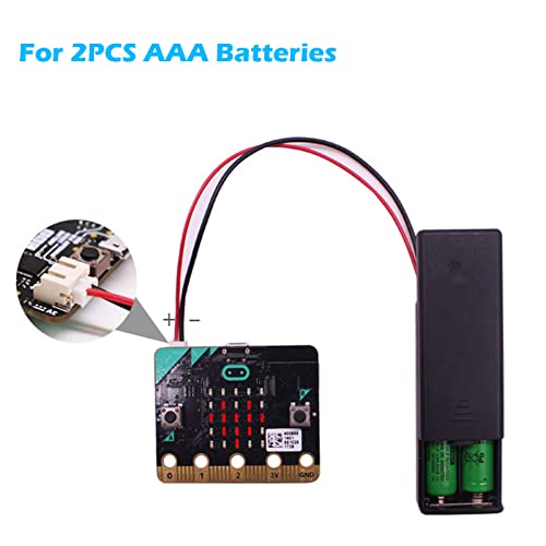 Battery Holder - 5 PCS 3V AAA Battery Case Cover Storage Box with ON/Off Switch and Wire Leads PH2.0 JST Connector Male for BBC Micro:bit Arduino