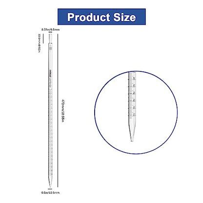 ONiLAB 25mL Glass Graduated Pipettes, 10 Pcs, ±0.2mL Tolerance - style: 25ml