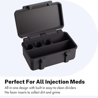 Peptide Case for 10ml Vials with Syringe and Skin Wipe Storage