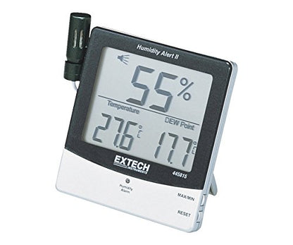 Extech 445815 Hygro-Thermometer Humidity Alert, Dew Point, Calibration - size: Dew Point Hygro-Thermometer, style: With Alarm