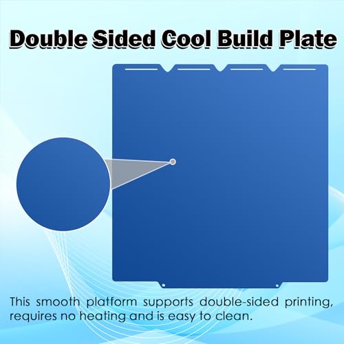 Cool Build Plate for Snapmaker U1 Blue Double Sided Smooth Board - size: For Snapmaker U1