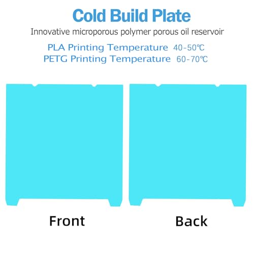 Cold Build Plate 235mm*235mm for Adventurer 5M Pro/5X/Ender 3 V3 SE/3 V2/3 S1 Pro/3 V2 Neo/3 Pro/Ender 5 Pro/Kobra 2 Pro/Neptune 3 Pro/4，Light Blue，Room Temperature Printing - size: Cold Plate K1-235*235mm