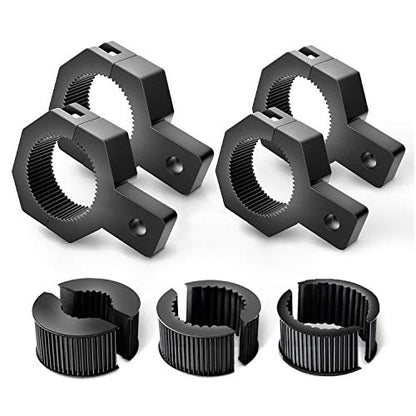 Nilight 4 Pack Off Road LED Light Mount Bracket, Vertical Tube Clamp - size: 4-Pack (Standard)