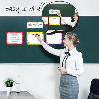 Classroom Learning Objectives Board, 9pcs Magnetic Schedule Display - style: Landscape Whiteboard