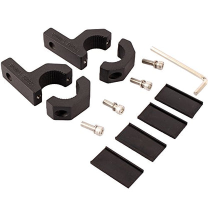 House Tuning 1.0 inch Holder Clamp Aluminum (25mm Diameter) Tube Clamps Mount Bracket Horizontal Bar Clamp kit for Work Light Bar(2pcs-1.0" Clamp) - size: 1.0"