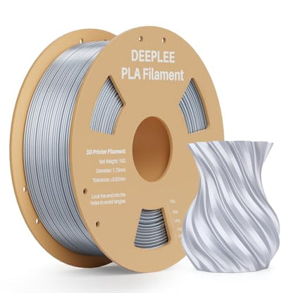 Silk PLA 3D Printer Filament 1.75mm 1kg Silver Gray - color: 1*silk Silver Gray