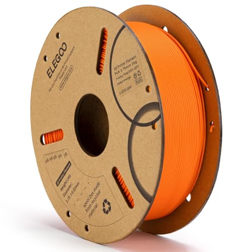 ELEGOO PLA 3D Printer Filament 1.75mm Orange 1KG - color: Orange, size: 1kg