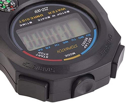 Multi-Function Electronic Digital Sport Stopwatch Timer, Large Display with Date Time and Alarm Function,Suitable for Sports Coaches Fitness Coaches and Referees (5pack) - style: 5pack