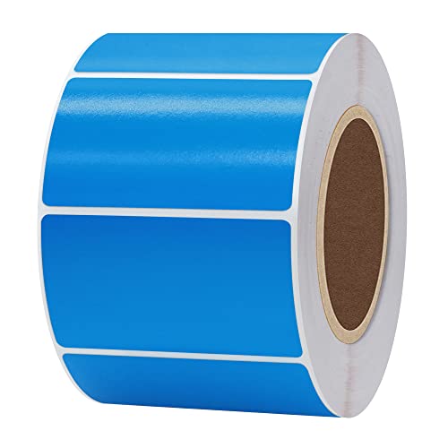 Hybsk 2.25x1.25 inch Color Direct Thermal Labels for Shipping, Barcodes, Address, Compatible with Rollo Label Printer & Zebra Desktop Printers (2.25"x1.25",Blue) - color: 1 Roll Blue, size: 2.25"x1.25"