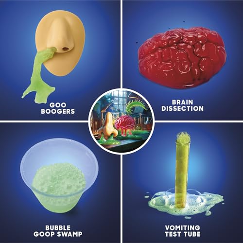 Discovery 3-in-1 Science Station for Kids| 84 Science Experiment Kit| Erupting Volcano, Glow Slime, Brain Dissection, Magic Potions| STEM Chemistry Activity Set| Educational Learning Toy| Gift Ages 8+