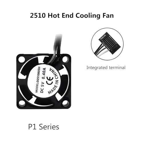 P1P/P1S Complete Hotend Extruder with Fan 0.4 Hardened Steel Nozzle - color: 0.4mm Hotend for P1P/P1S