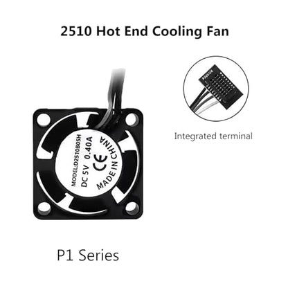 P1P/P1S Complete Hotend Extruder with Fan 0.4 Hardened Steel Nozzle - color: 0.4mm Hotend for P1P/P1S