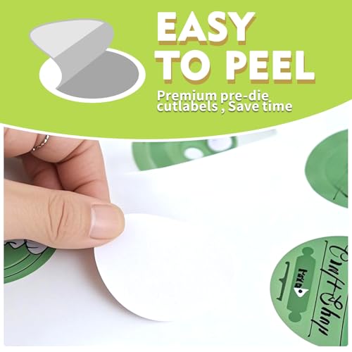 BihaoBaozhuang-Waterproof paper-240 White Round Waterproof Labels, with a Diameter of 2" 5.08cm. These Round Labels are Suitable for Printing with Both Inkjet and Laser Printers