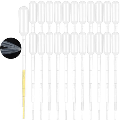 moveland 25Pcs 1ML Pipettes Dropper for Lab Science, Essential Oil, DIY Art - size: 1 ML