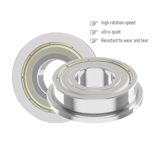 5PCS F624ZZ Flange Ball Bearing, 4x13x5mm - size: F624ZZ Size4×13×5mm