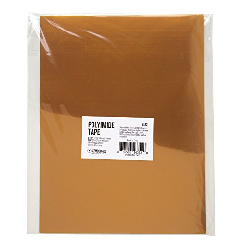 Gizmo Dorks 9 in x 12 in Kapton Polyimide Tape Sheets 10 Pack