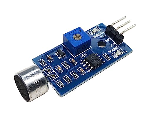 Sound Sensor Sound Detector Module for Arduino ESP32 ESP8266 Raspberry Pi Microcontroller Projects 3.3V 5V Compatible Adjustable Sensitivity Digital Output 2 Pieces