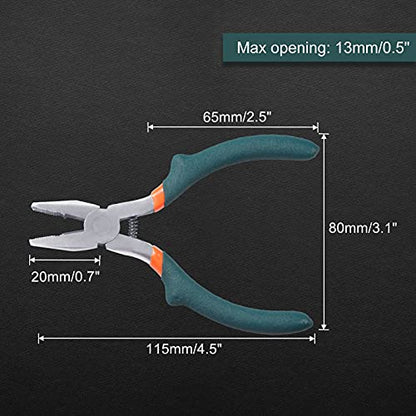 5 Inches Mini Lineman's Pliers Combination Pliers Screw Extractor Convex Shoulder Small Wire Cutting for Beading Jewelry Making Multi Use Handcraft DIY Tool - style: Mini Lineman's Pliers