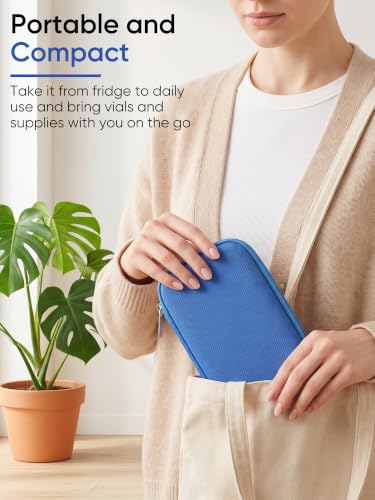 Peptide Case for Fridge | Vial Case for 3ml/30ml, Peptide Vial Storage Blue - color: 3m L Vial Case(blue)