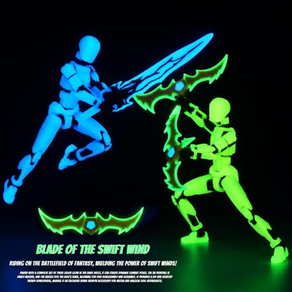 MerryXD 9 Pack Assembly Completed T13 3D Action Figure,Dummy Nova Titan Lucky 13 Action Figure 3D Printed Multi-Jointed Movable Toy - color: 9pack