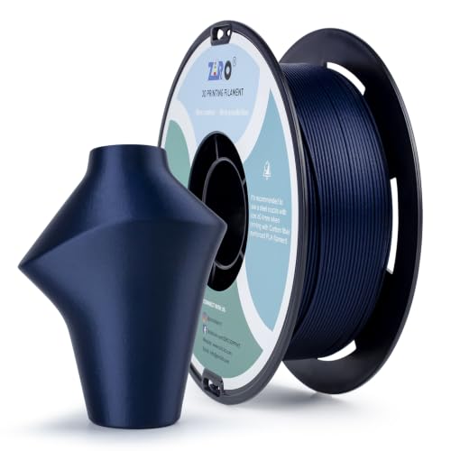 ZIRO Carbon Fiber PLA Filament 1.75mm, Reinforced 0.8KG Spool, Navy Blue - color: Cf-navy Blue