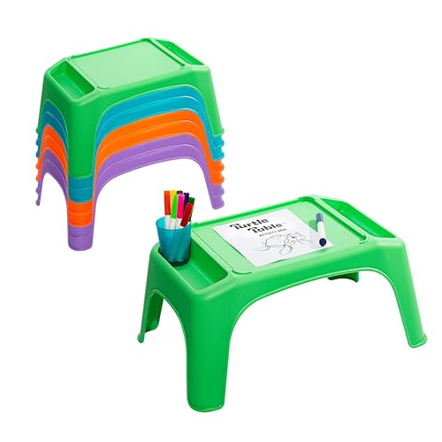 LAPGEAR Turtle Table Kids Activity Lap Desk – Assorted Brights, 8-Pack - color: Assorted, size: Pack of 8