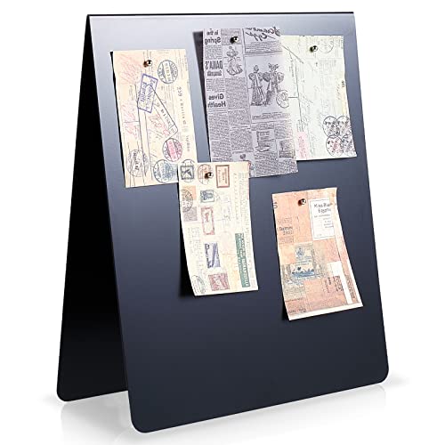 Leinuosen 1 Pcs 12 x 10 Inch Magnetic Display Board Stand, Black - color: Black, size: 12 x 10 Inch