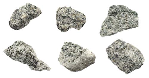 EISCO Porphyritic Granite & Coarse White Marble Rock Specimens, 12 Pc