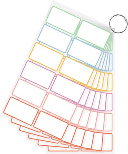 PPB Dry Erase Labels Stickers, Reusable Waterproof Removable Notes for Storage Bins, Freezer, Kitchen, Classroom, Whiteboard, All Purpose Use (1.2”x 2”, Multicolor, 60 Dots) - color: Multicolor, size: 1.2" x 2" (60 labels)