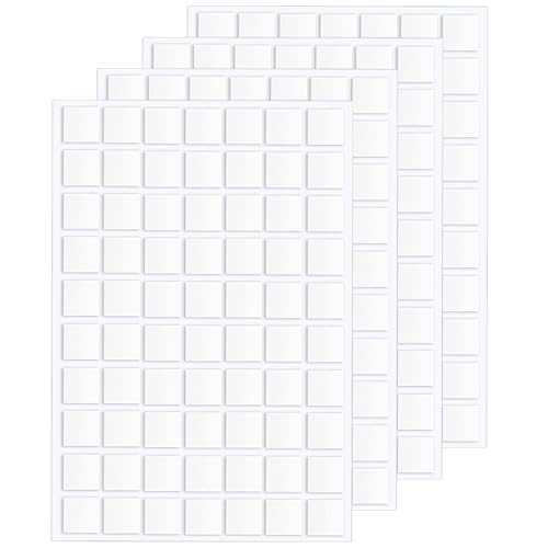 JANYUN 560 Pcs Sticky Dots,20 mm Square Putty Clear Double Sided Tape - size: 20x20mm Square 560pcs