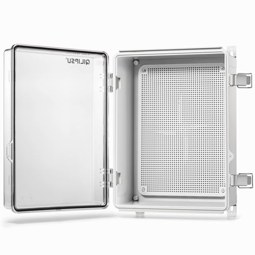 QILIPSU Outdoor Electrical Box Waterproof Junction Box 14.6"x10.6"x5.9" - color: Clear, size: 14.6"x10.6"x5.9"