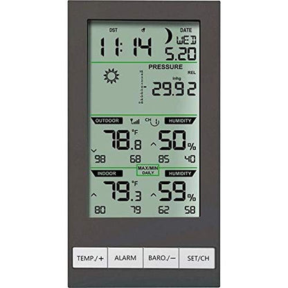 Ambient Weather WS-2700-X2 Advanced Wireless Weather Station - color: B&W Display, size: Console + 2 Sensors