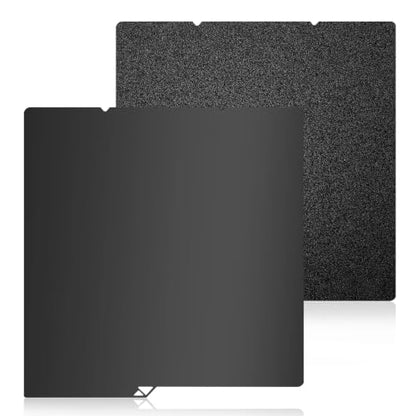 264X276mm Double-Sided PEI Build Plate for Anycubic Kobra S1/Kobra X, Black Smooth & Textured Flexible Spring Steel Plate, PLA PLA+ TPU Low Temp Printing Bed - size: 264x276mm
