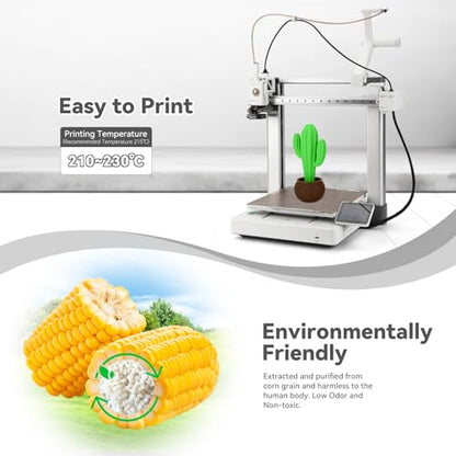 3DHoJor PLA+ 3D Printer Filament Peak Green,1KG - color: Peak Green