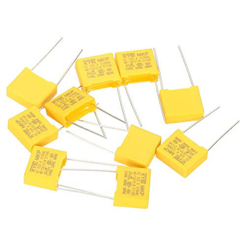 PATIKIL Safety Capacitors, 10 Pack 0.033uF AC 310V 10mm Pin Pitch 13x11x5mm Polypropylene Film Capacitor Assortment Kit for DIY Electronic Products - style: 0.033 uF