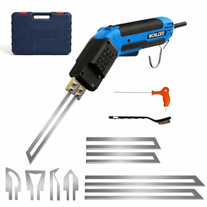 【New Model】 Foam Cutter Electric Hot Knife, Foam Cutting Tool Kit,Air Cooled 200W Styrofoam Cutting Tool Kit for Cutting Foam Board Insulation, EPP, EPS, XPS, EVA - color: B-blue Hot Knife Set